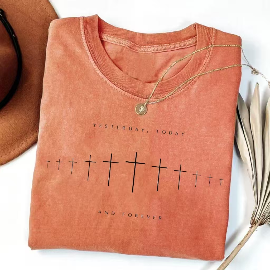 "Yesterday, Today And Forever" Cross Graphic T-shirt