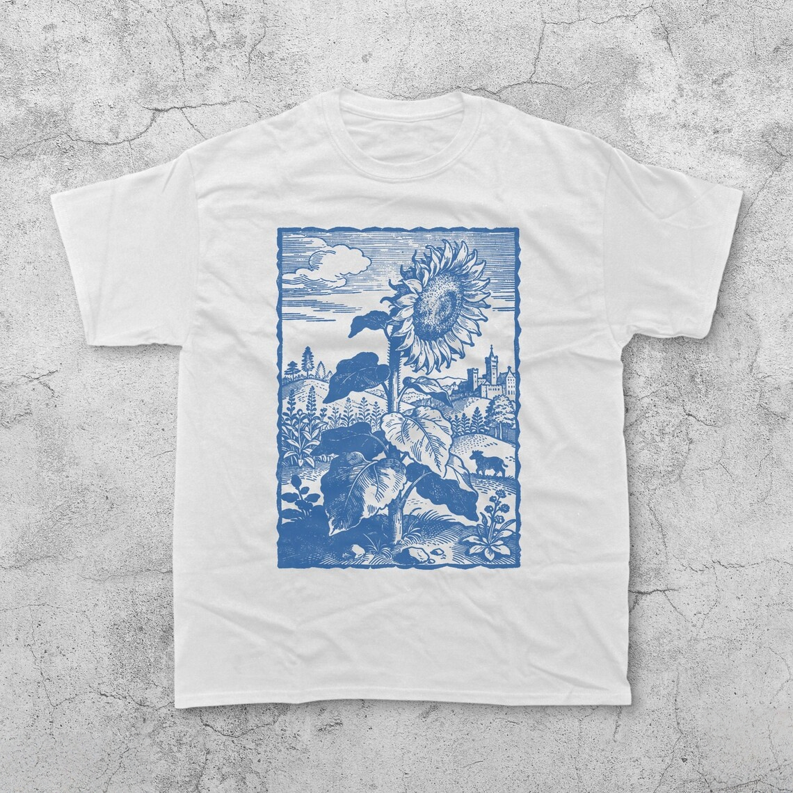 Sunflower Medieval Vintage T-Shirt