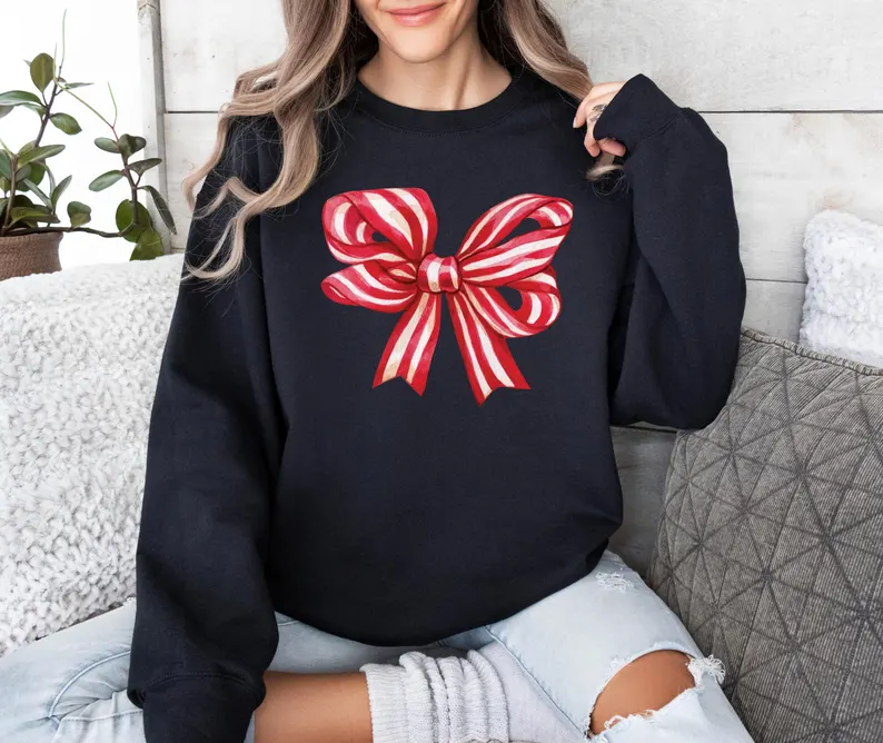 Christmas Bow Sweatshirt