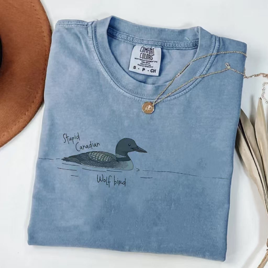 "Wolf Bird" Canadian Loon Meme T-Shirt