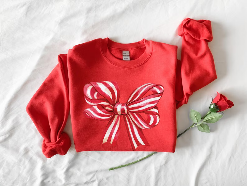 Christmas Bow Sweatshirt