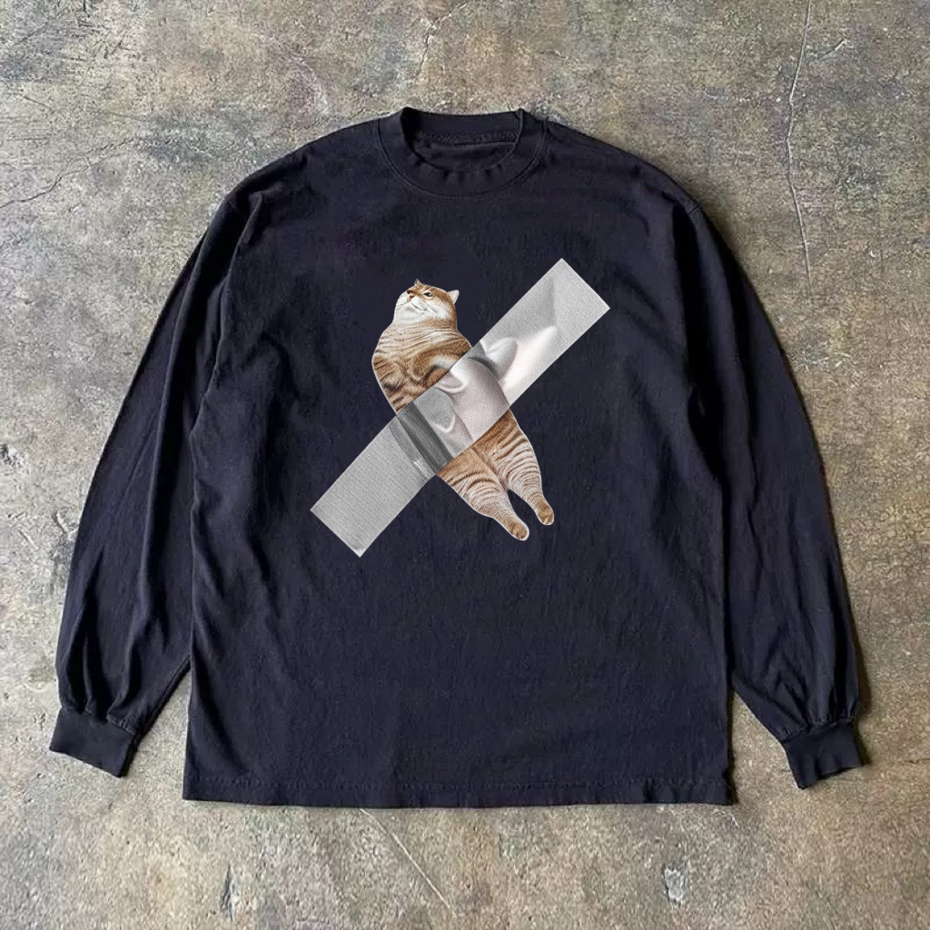 Funny Cat Long Sleeve Shirt