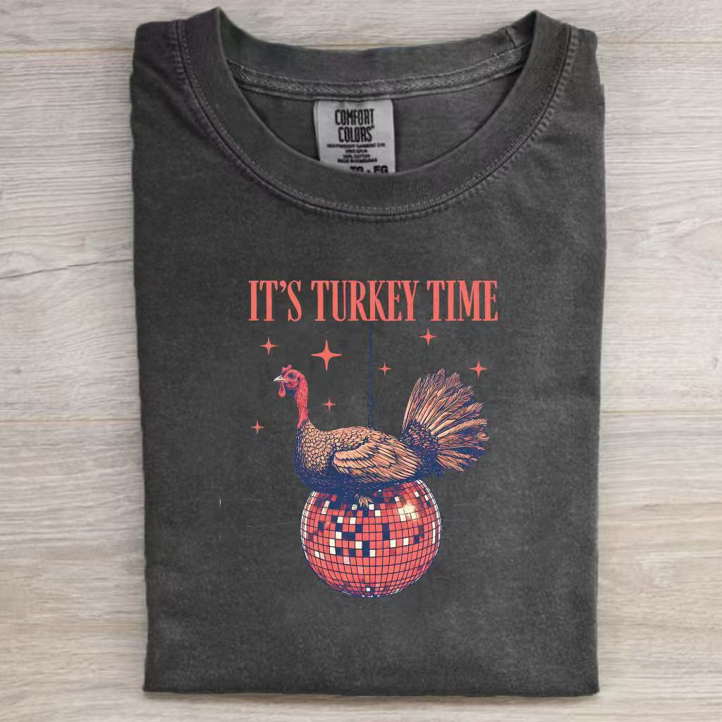 It’s Turkey Time Disco Ball T-Shirt/Sweatshirt