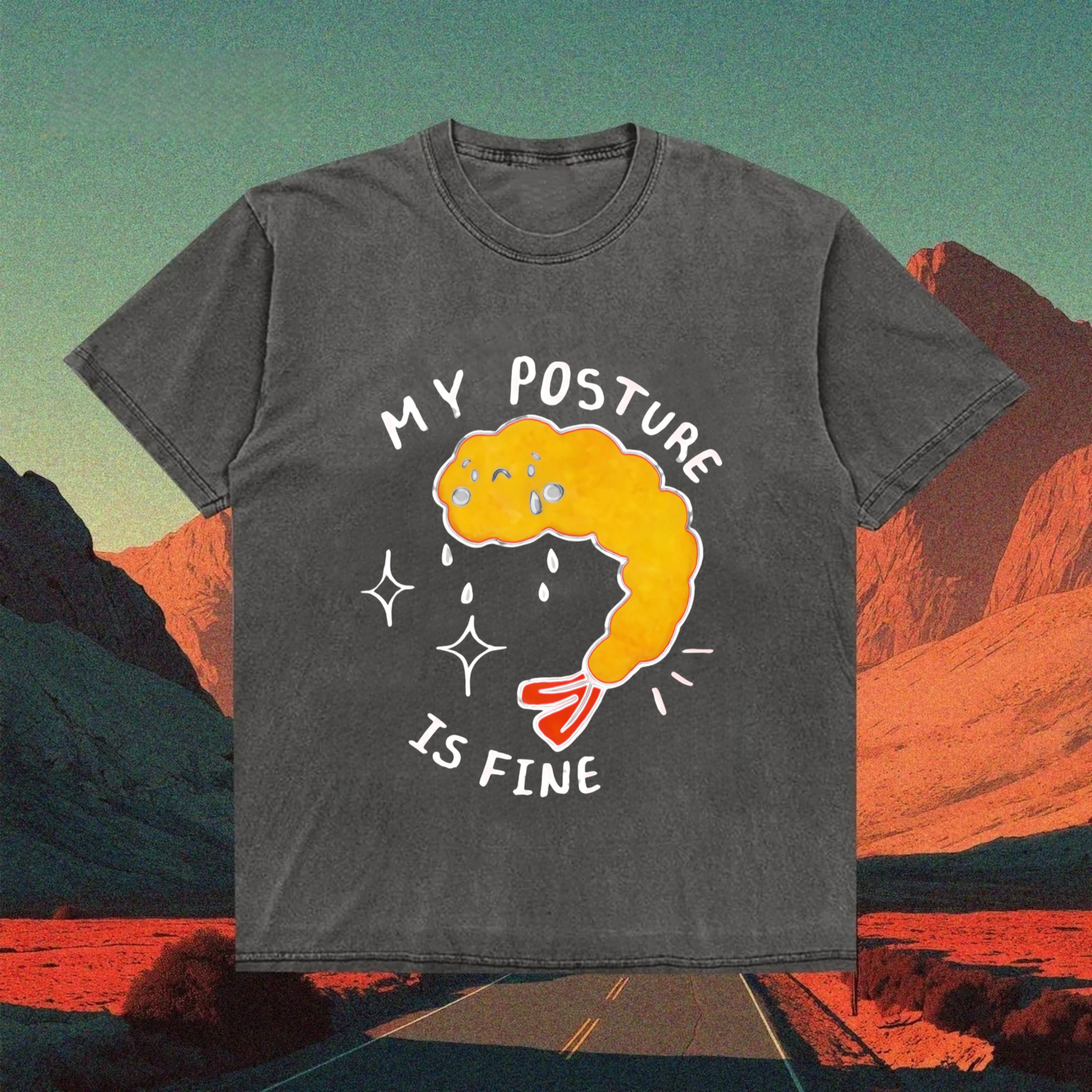 Crying Fried Shrimp T-shirt