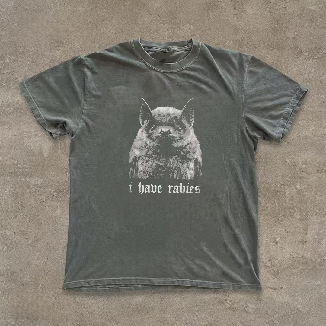 "I Have Rabies" Bat Humor T-shirt