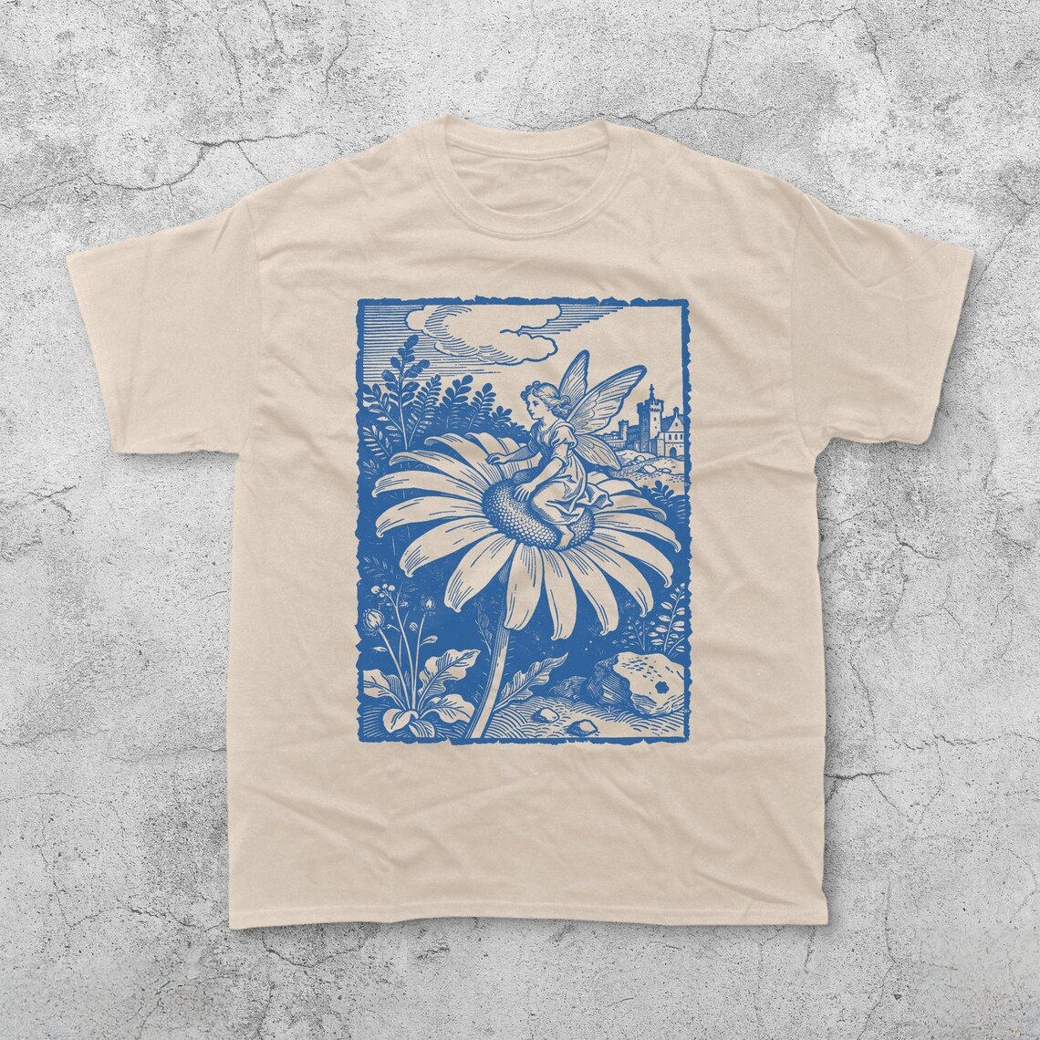 Fairy Daisy Wildflower Vintage T-Shirt