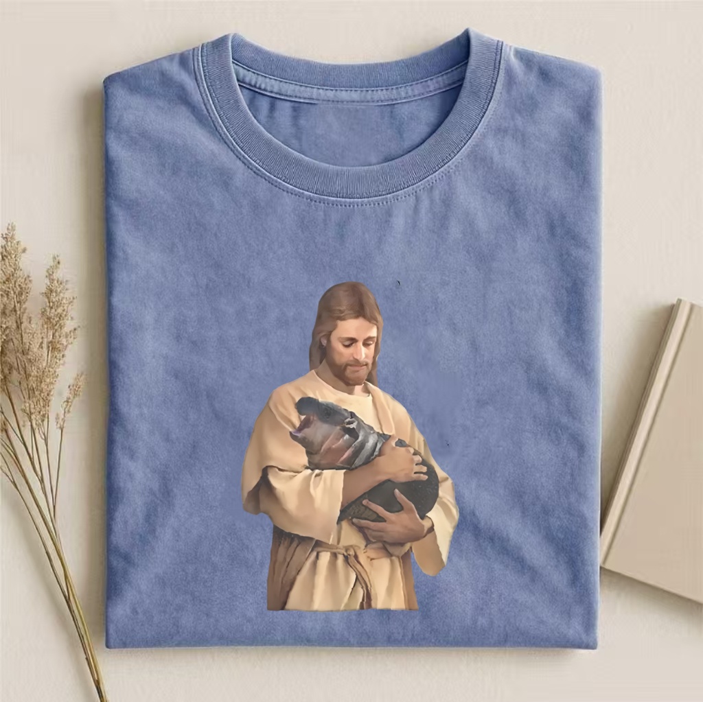 Jesus Moo Deng T-Shirt