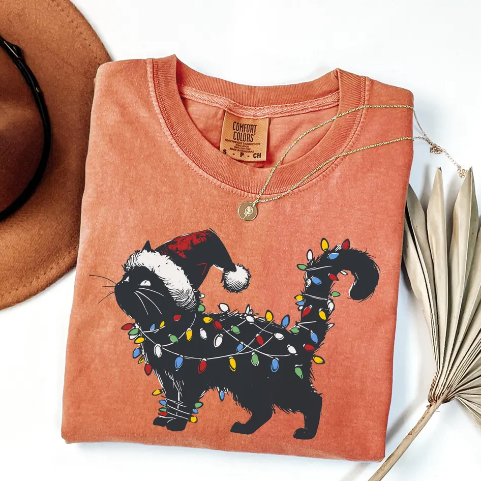 Cute Cat Women's Holiday T-shirt
