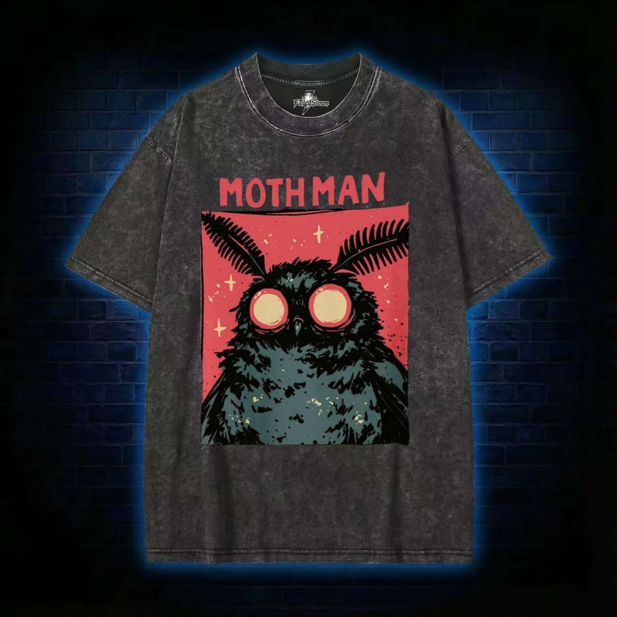 Cryptid Mothman Washed T-shirt