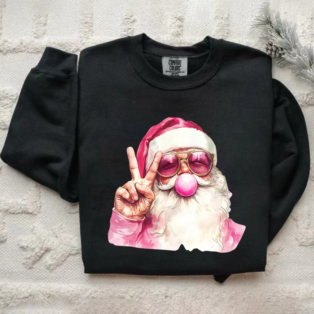 Santa Blowing Bubble Christmas T-shirt