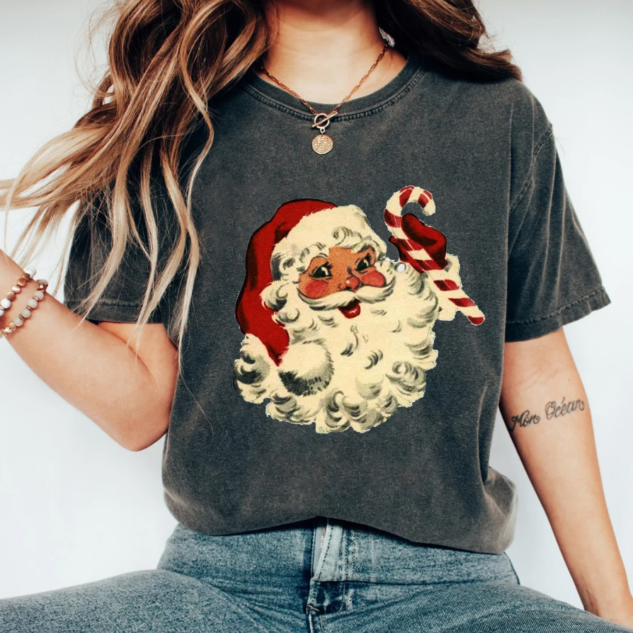 Vintage Santa T-shirt-Lulueye