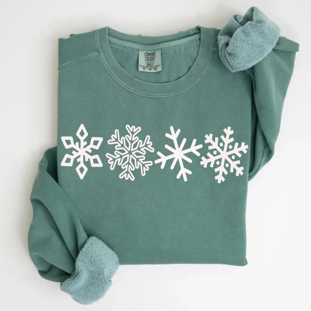 Comfort Colors Snowflake Winter T-shirt