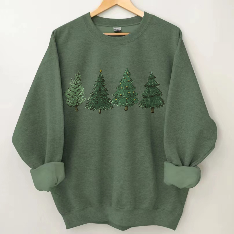 Christmas Tree Sweatshirt-Lulueye