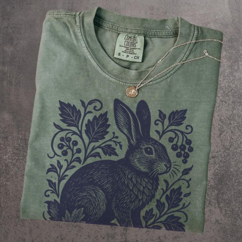 Vintage Rabbit Nature T-Shirt