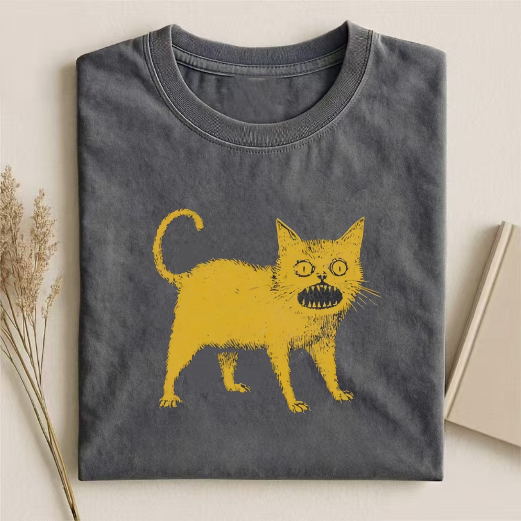 Horrible Japanese Cat Vintage T-shirt