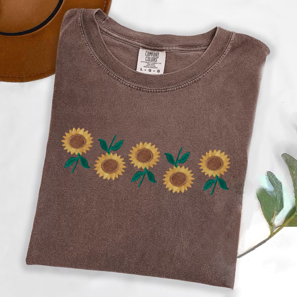 Sunflowers Comfort Colors T-shirt