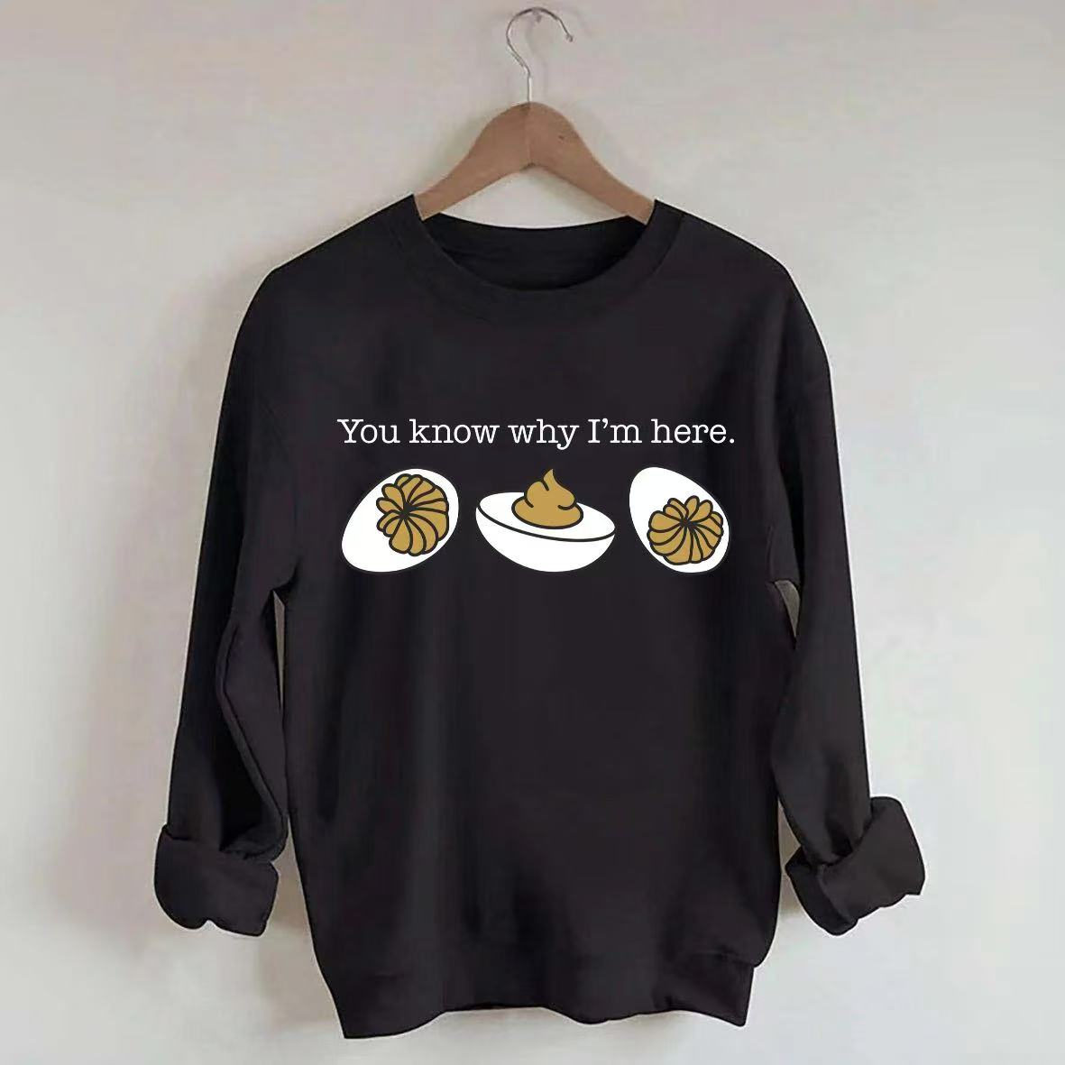 Humorous Deviled Egg Sweatshirt
