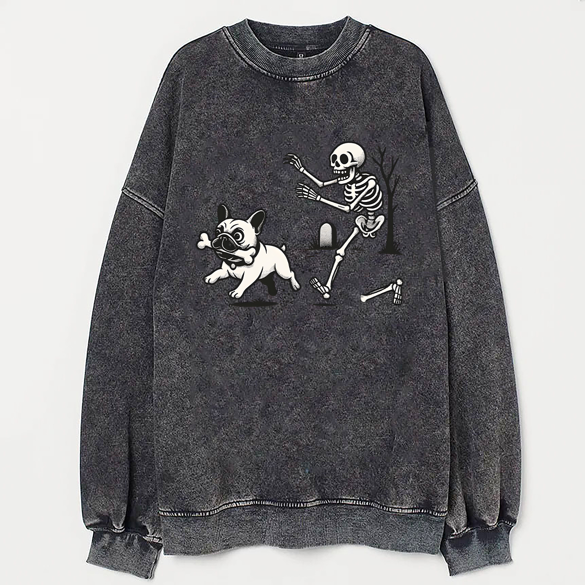 Comfort Colors Halloween French Bulldog Unisex Sweatshirt