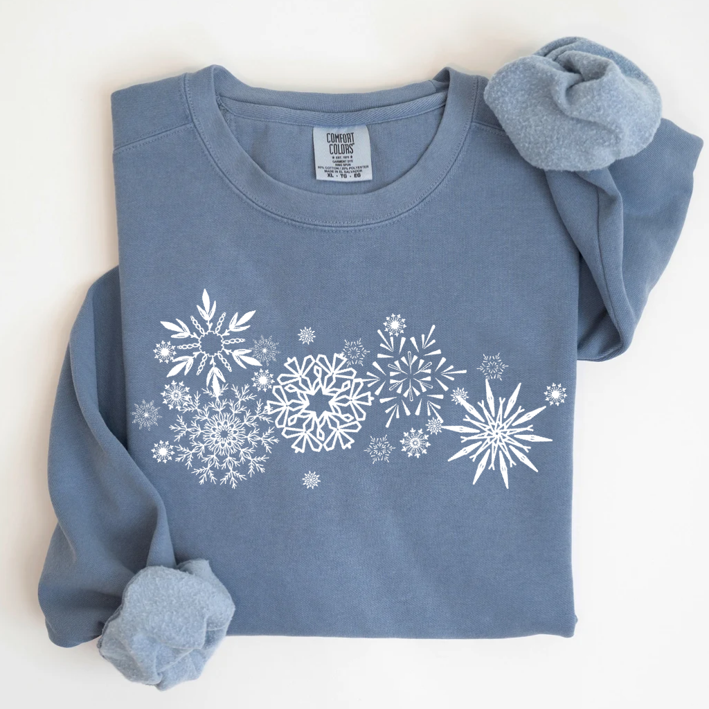 Comfort Colors Snowflake Winter T-shirt