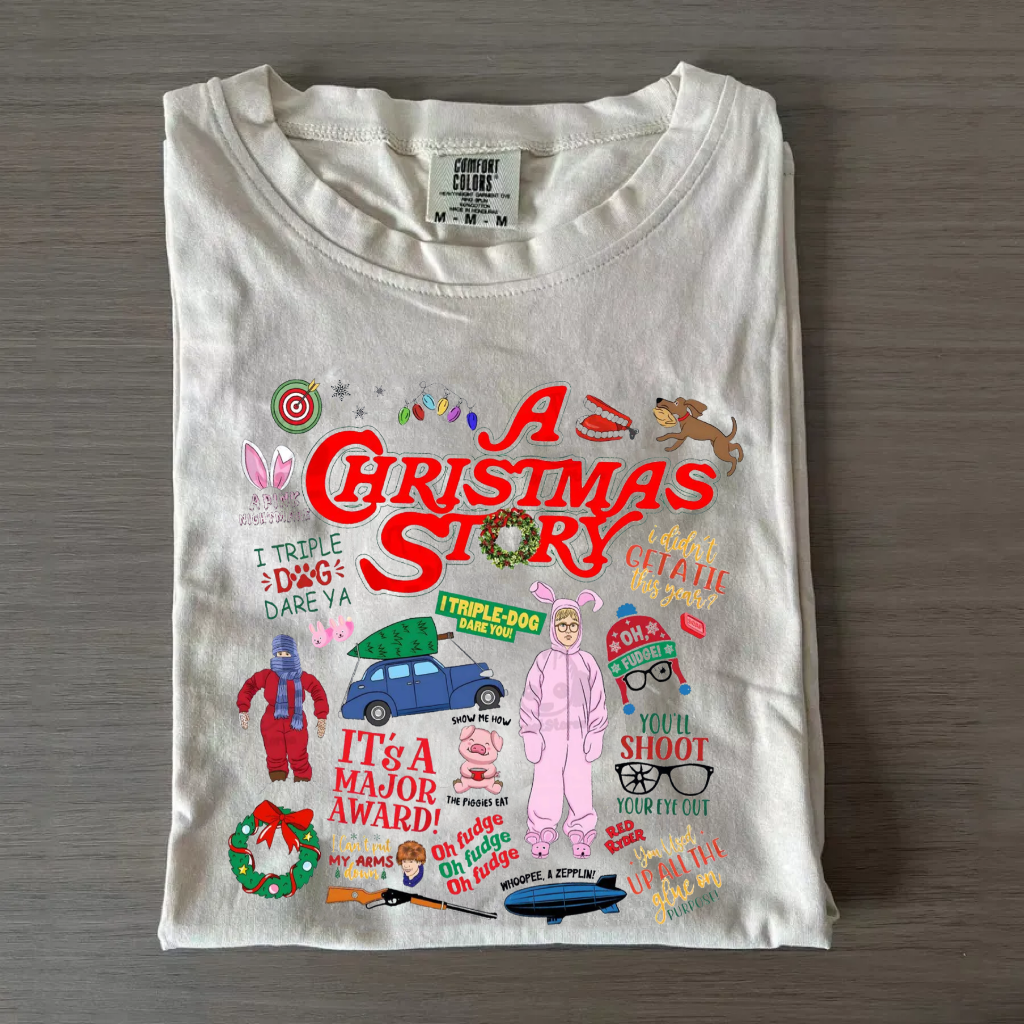 Retro Christmas Movie T-shirt