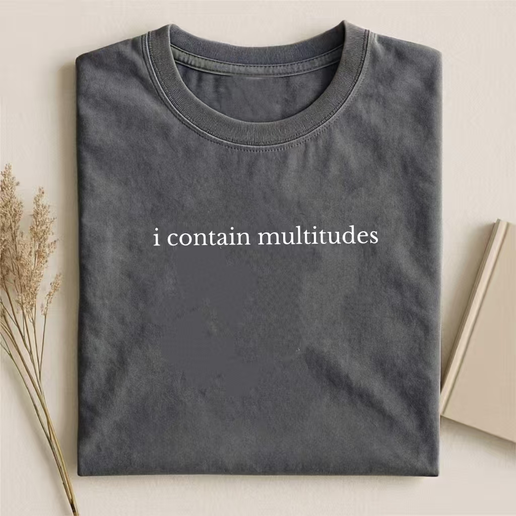 "I Contain Multitudes" Literary Quote T-shirt