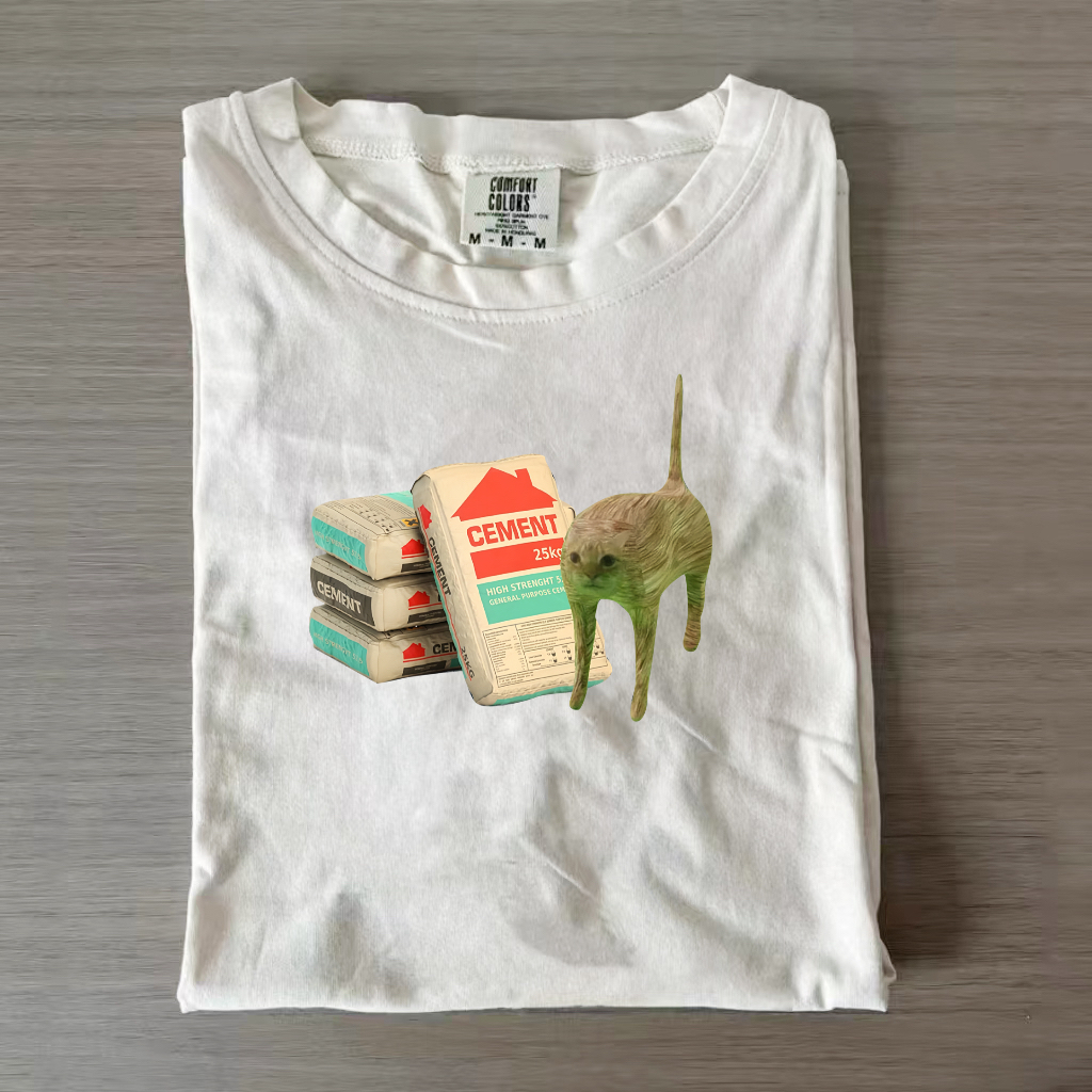 Funny Cat & Book T-Shirt