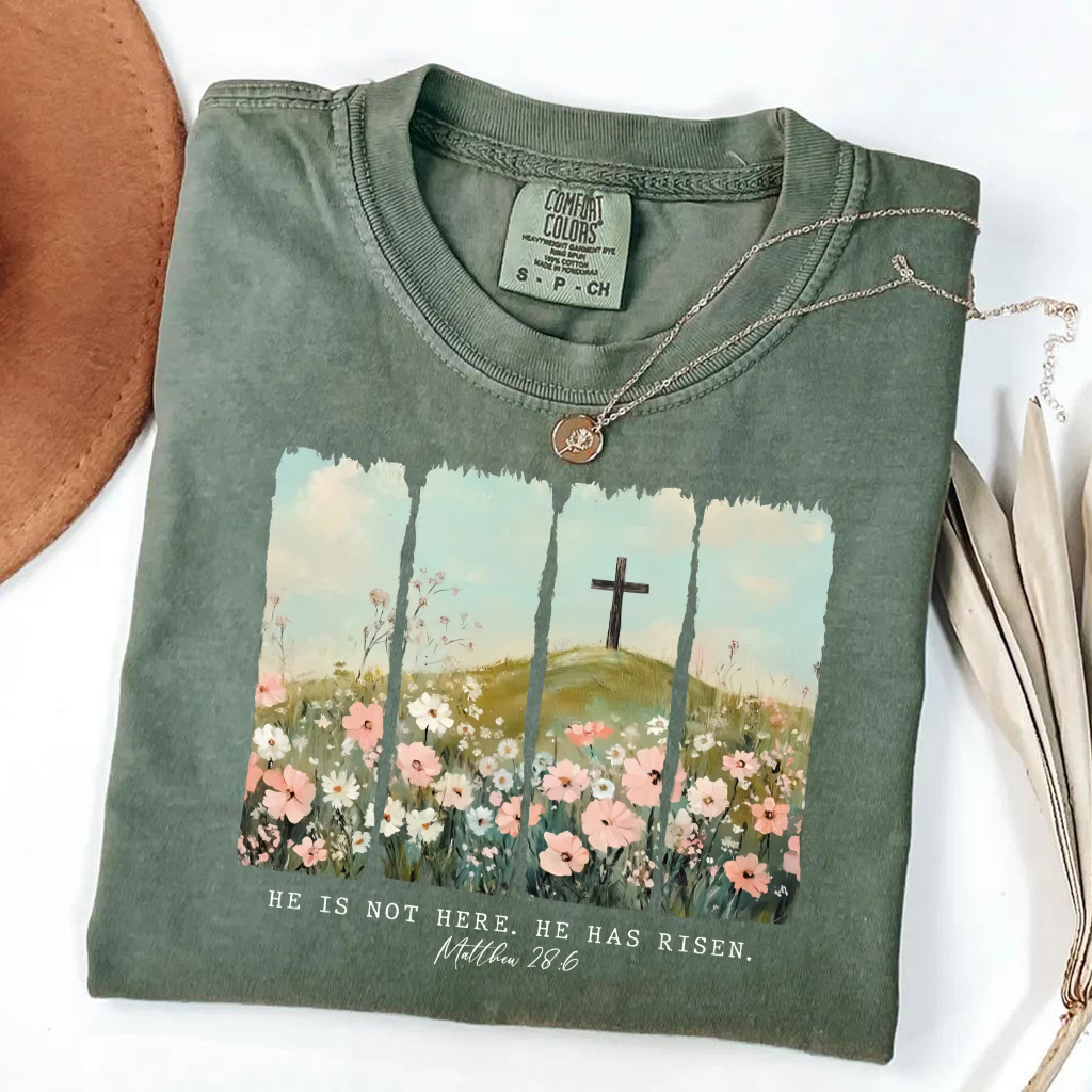 He is not here, he has risen T-shirt