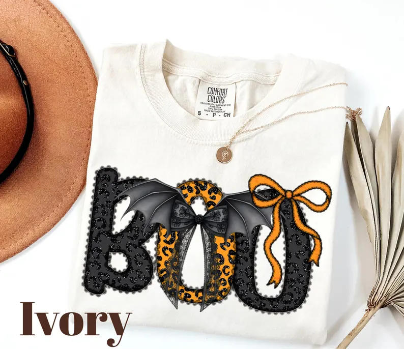 Halloween Comfort Colors BOO Shirt