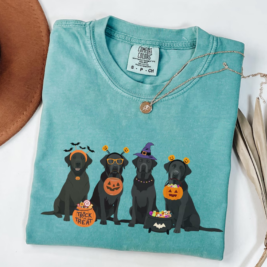 Halloween Black Lab T-shirt