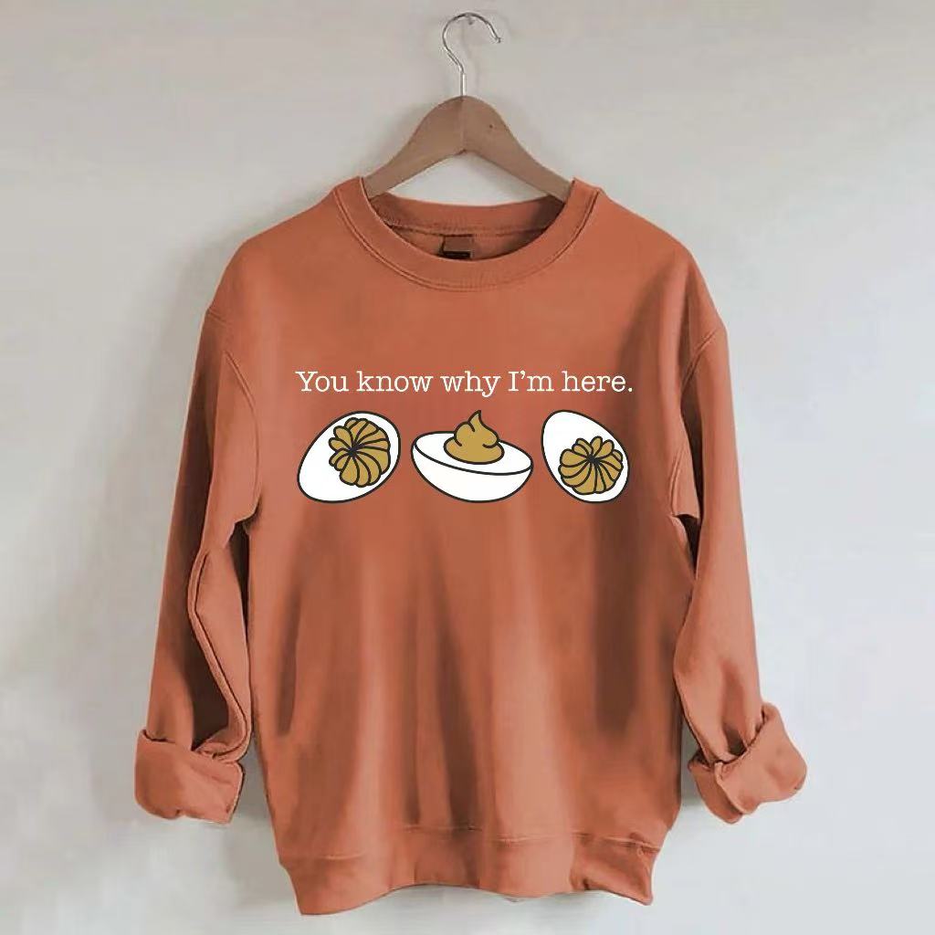 Humorous Deviled Egg Sweatshirt