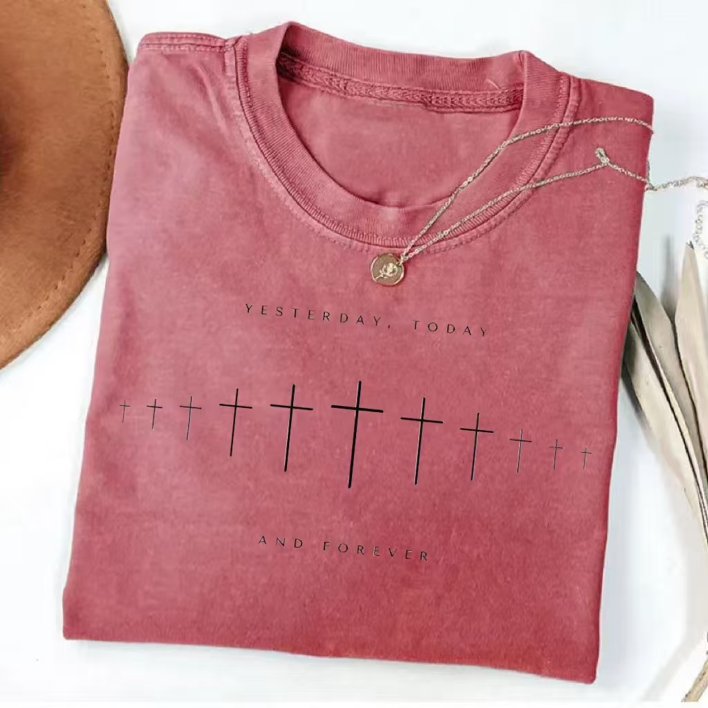 "Yesterday, Today And Forever" Cross Graphic T-shirt