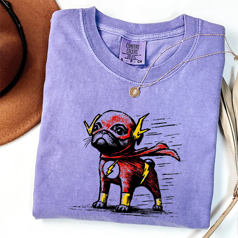 Funny Pug Superhero T-shirt