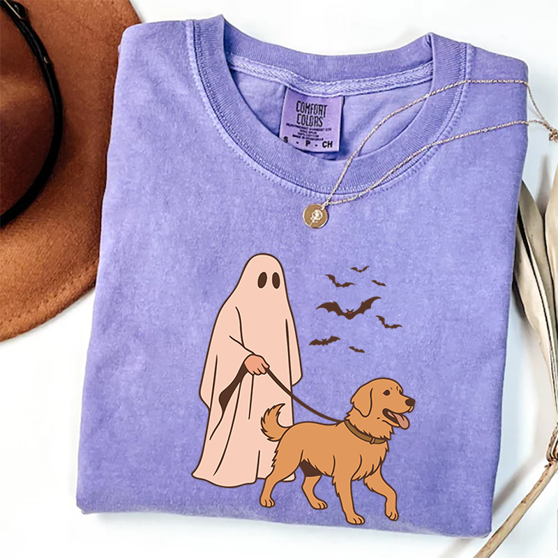 Golden Retriever Halloween T-shirt