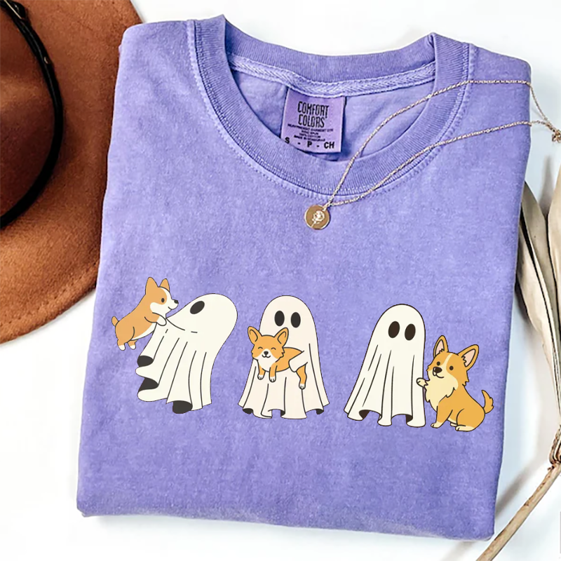 Corgi Dog Halloween T-shirt