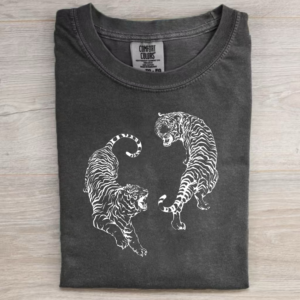 Retro Style Tiger T-shirt