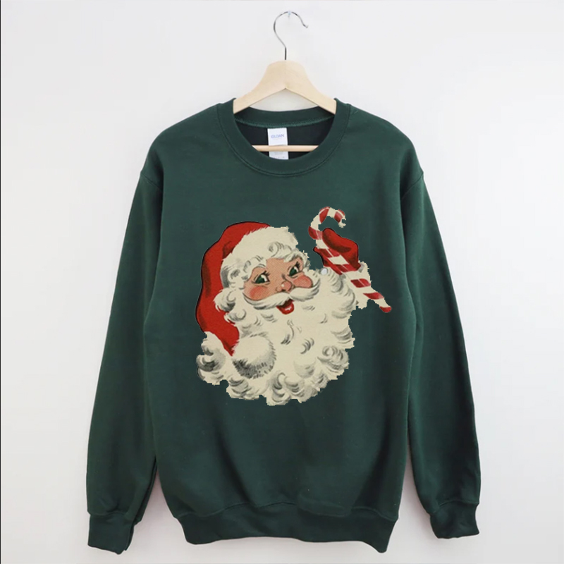Retro Santa Sweatshirt-Lulueye