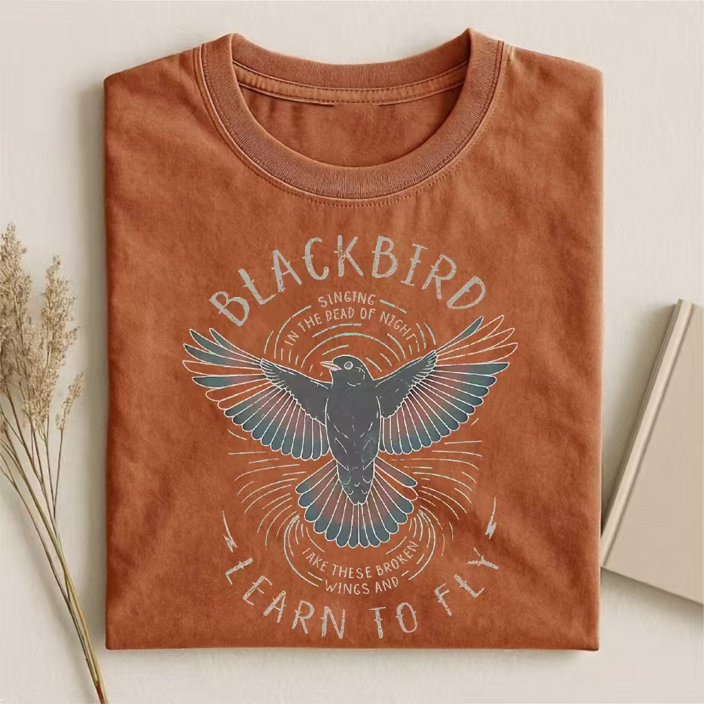 Blackbird Old School Rock Band T-shirt
