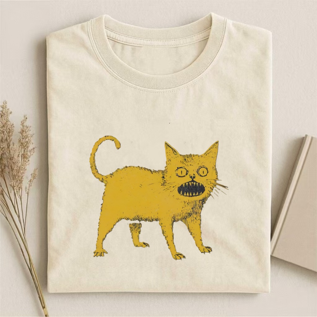 Horrible Japanese Cat Vintage T-shirt