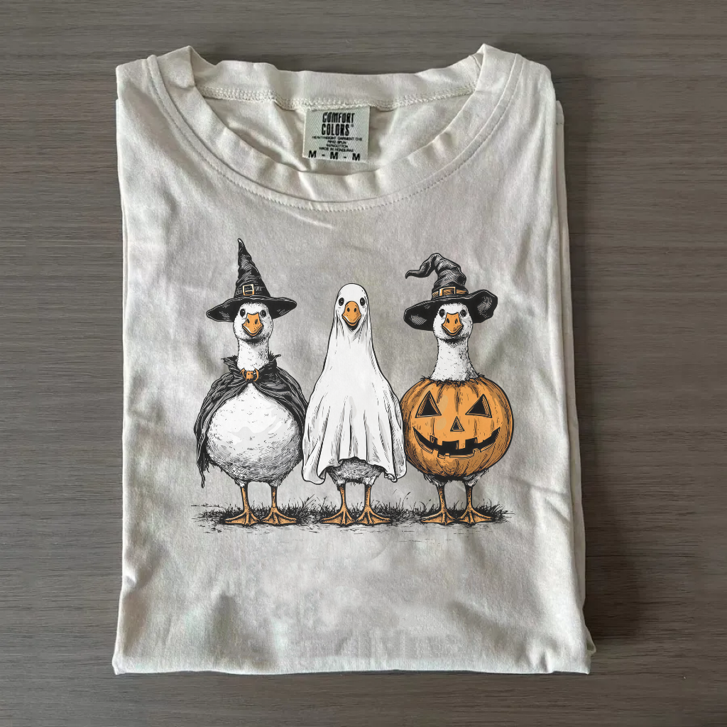 Boo Ghost Goose Halloween T-Shirt