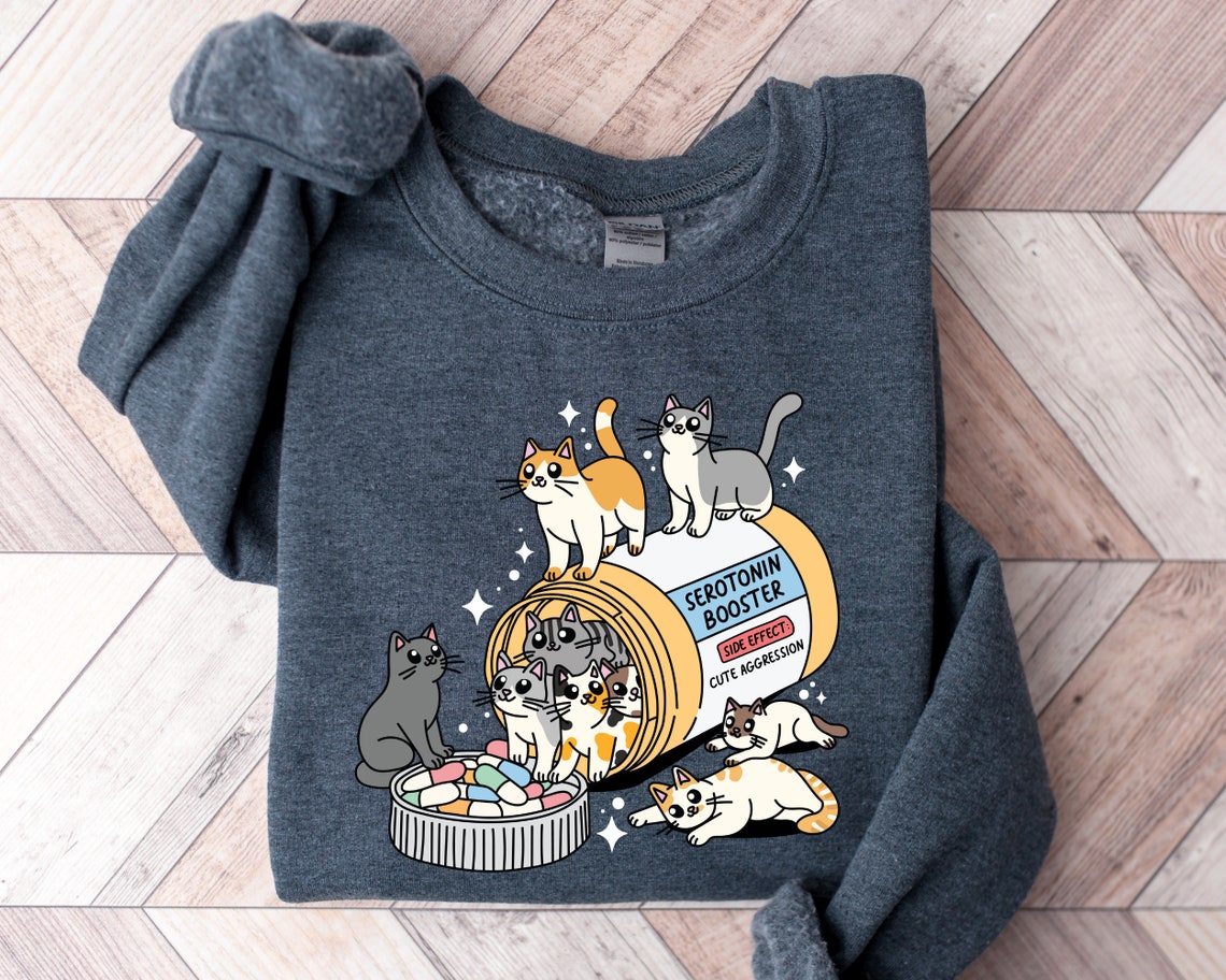 Funny Antidepressant Cat Sweatshirt