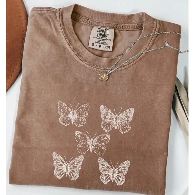 Comfort Colors Vintage Butterfly Shirt