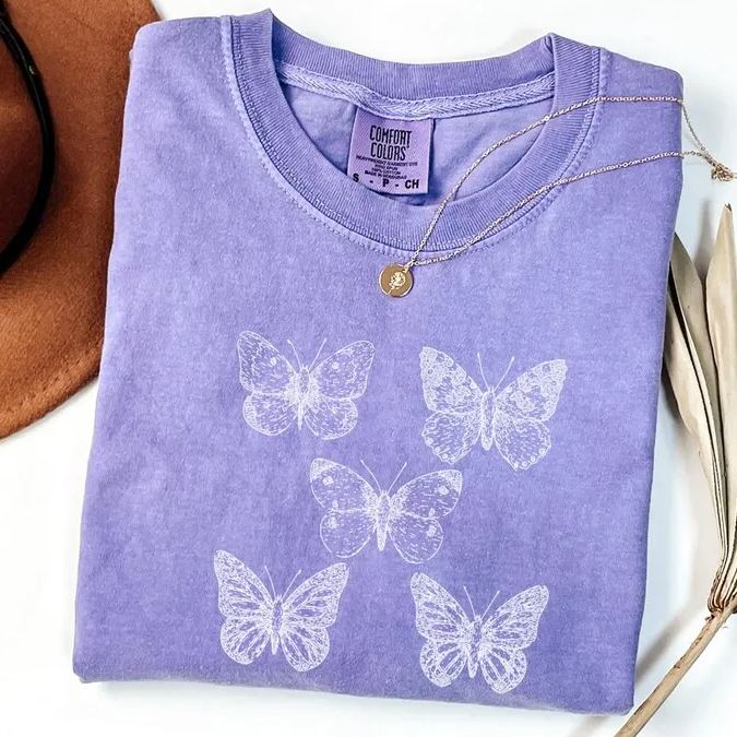 Comfort Colors Vintage Butterfly Shirt