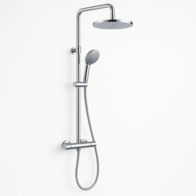 Douchette Ensemble Acier Inoxydable Ø22cm/Ø12cm Argent