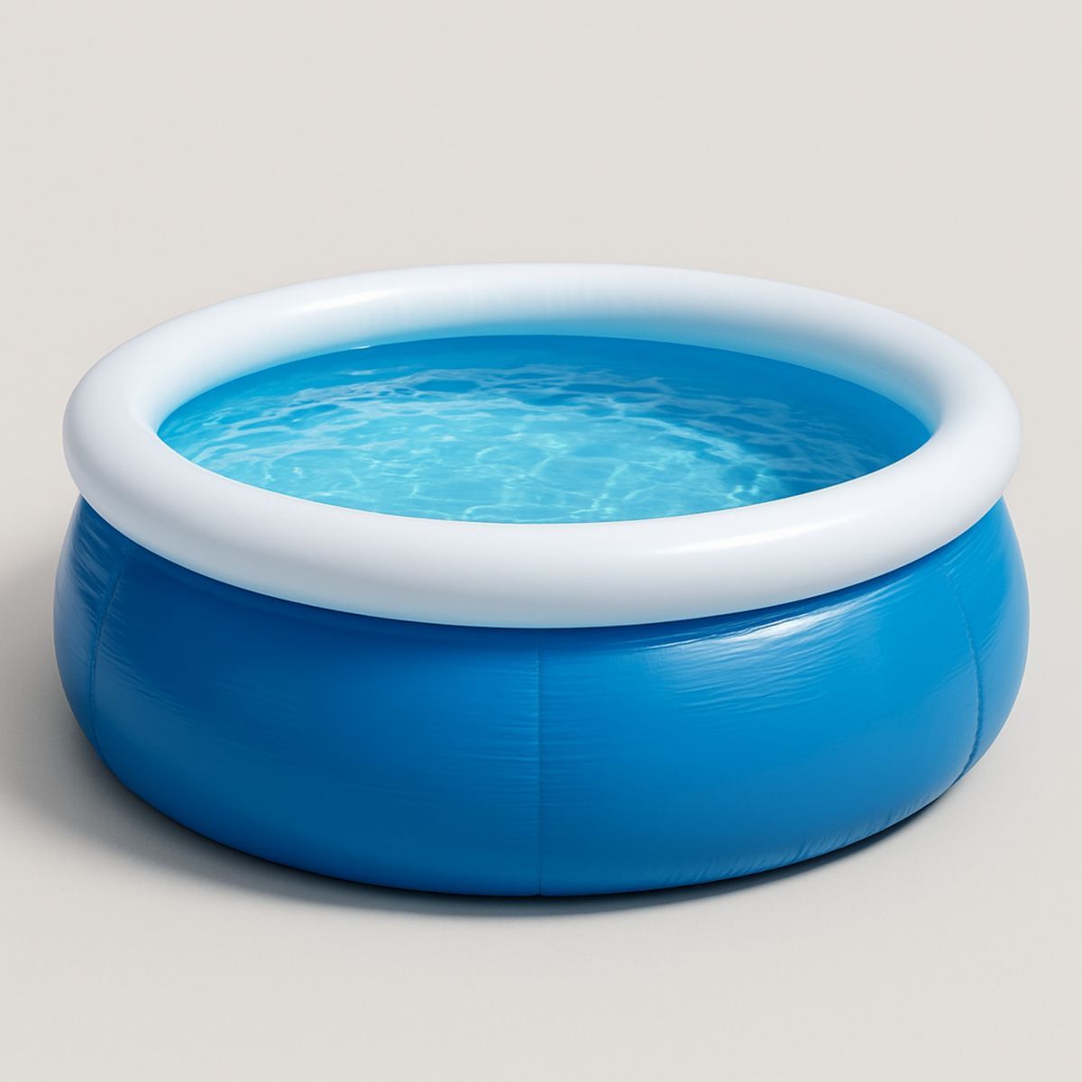 Piscine gonflable ronde en PVC bleu diametre 244cm