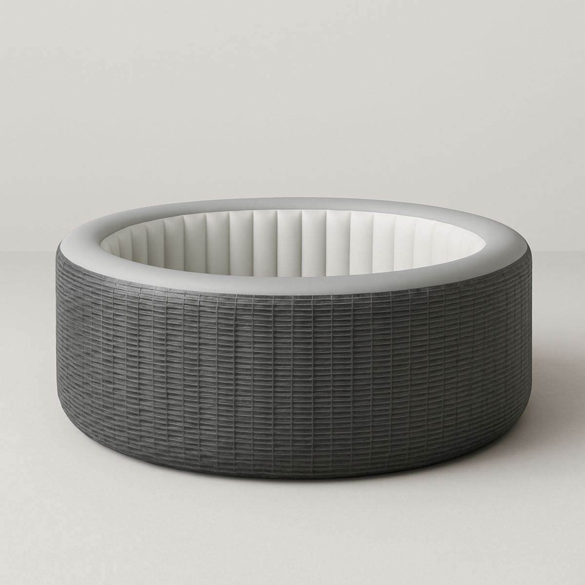 Spa gonflable rond 196cm Gris/Blanc PVC