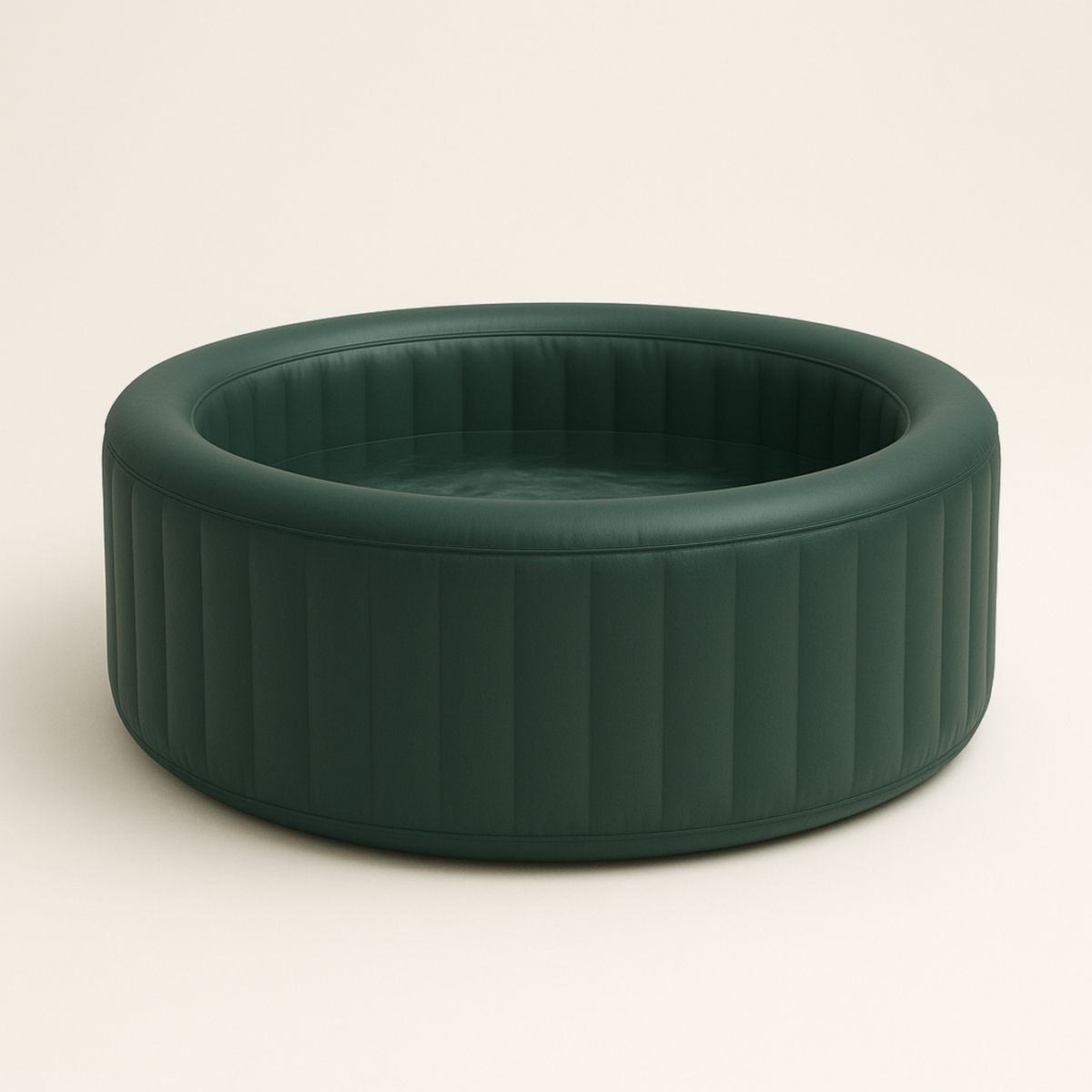 Piscine gonflable ronde en PVC vert diamètre 200 cm