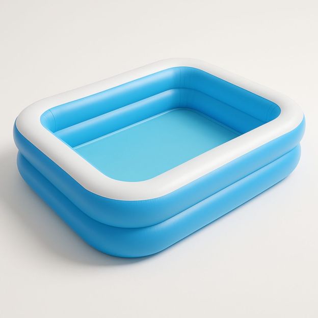 Piscine Gonflable Rectangulaire 262 cm x 175 cm x 50 cm PVC Bleu/Blanc