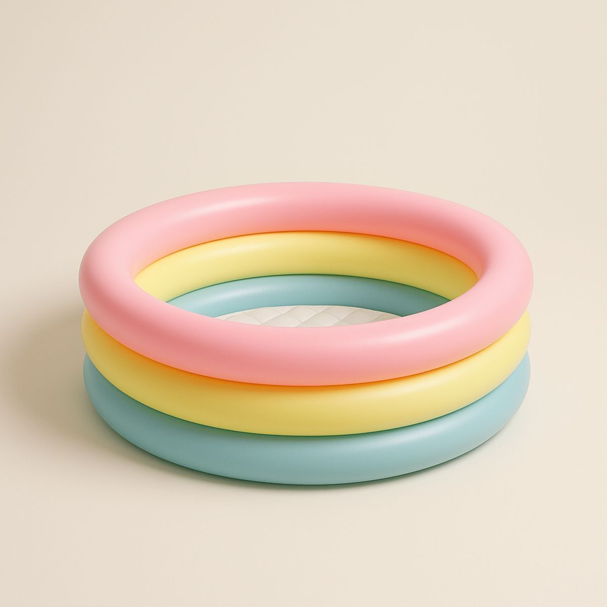 Piscine Gonflable Enfant Ronde Multicolore PVC 100cm