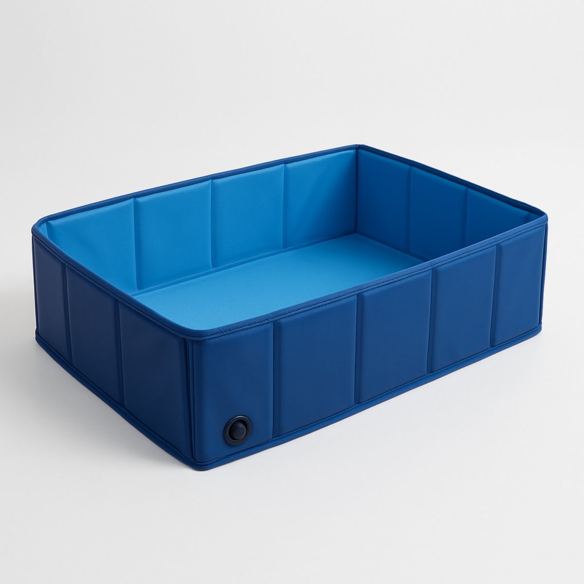 Piscine pour animaux en PVC bleu rectangulaire 120x80x30 cm