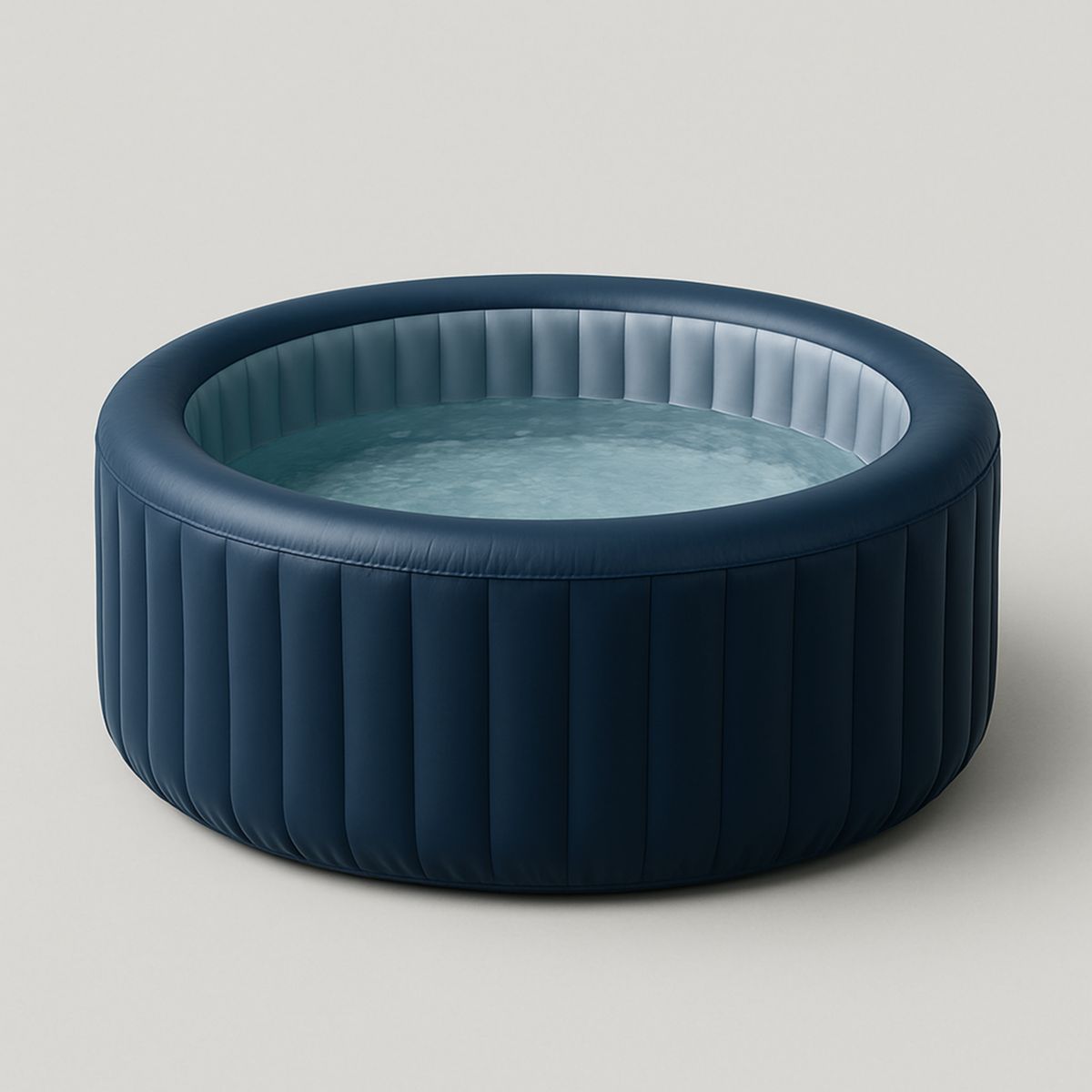 Jacuzzi gonflable rond 180cm Bleu PVC